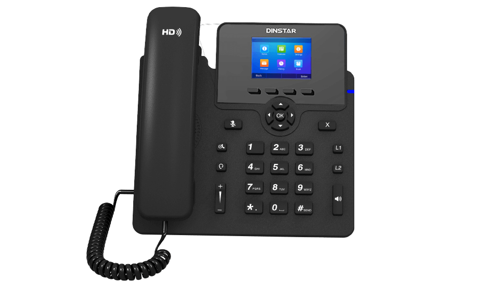 C62G Dinstar Standard Basic IP Desktop Phone