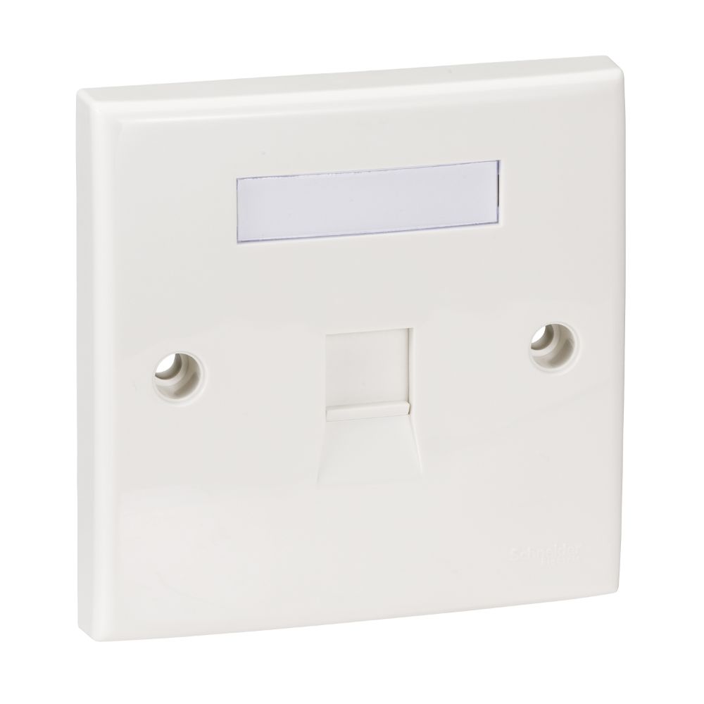 Schneider Digilink Single Shutter Faceplate