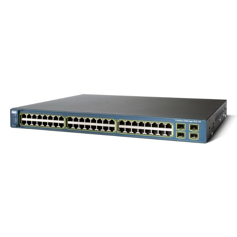Cisco Catalyst WS-C3560-48PS-S Network Switch 48-Port PoE (4) SFP Fiber Ports